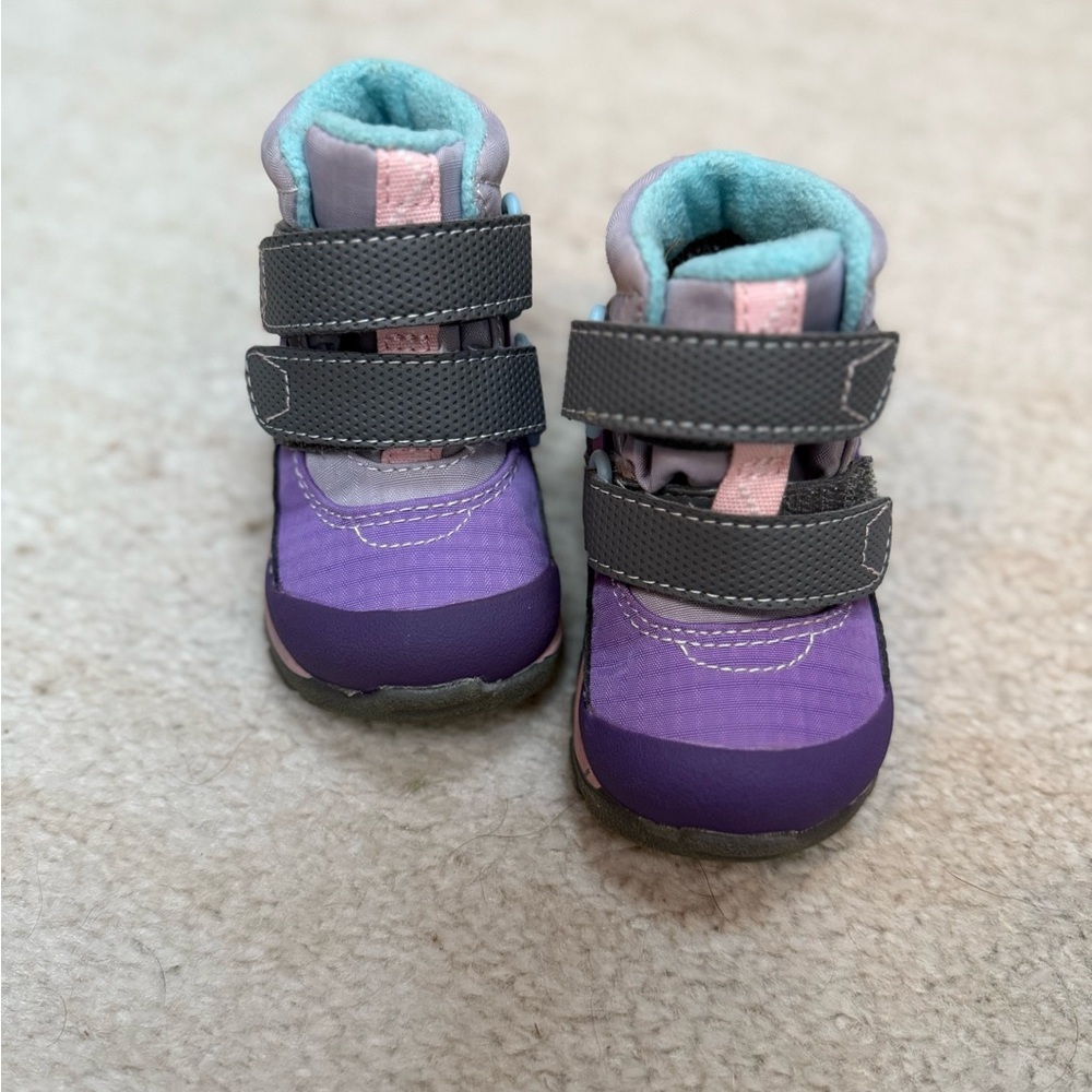 See Kai Run Purple and Grey Boots